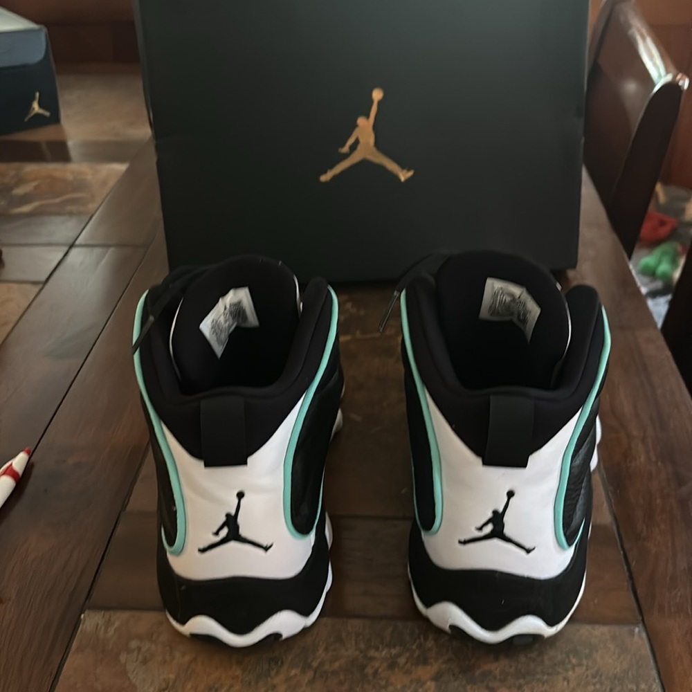 Nike Air Jordan Pro String Black White Athletic Shoes - Picture 3 of 8